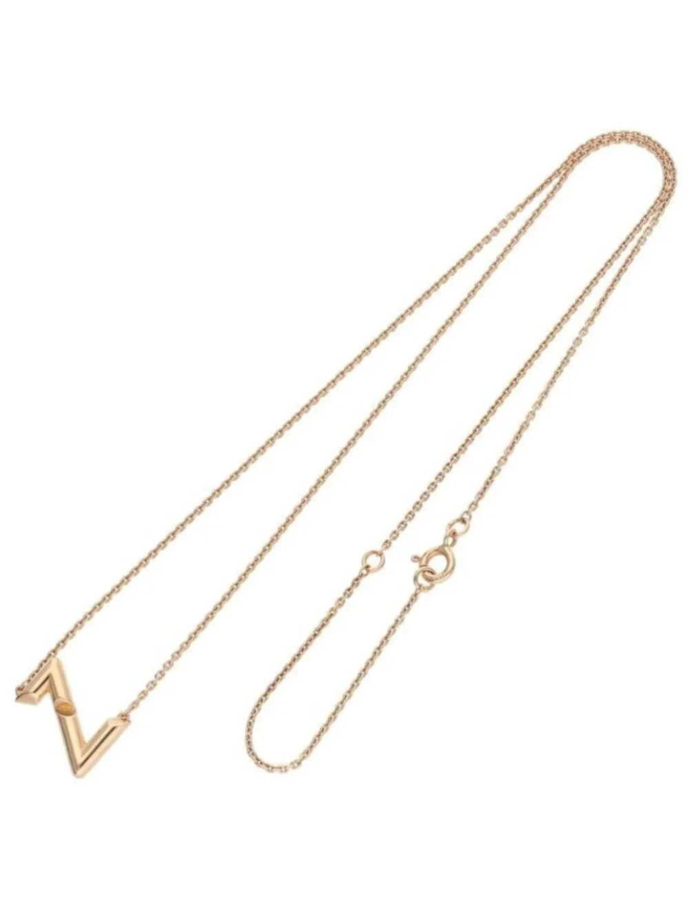 Louis Vuitton LV Volt Upside Down 18k Rose Gold Necklace
